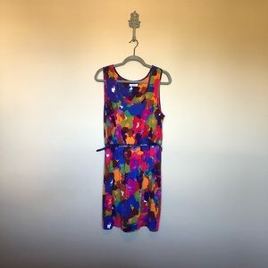 Calvin Klein multicolored dress. Size 14. 120